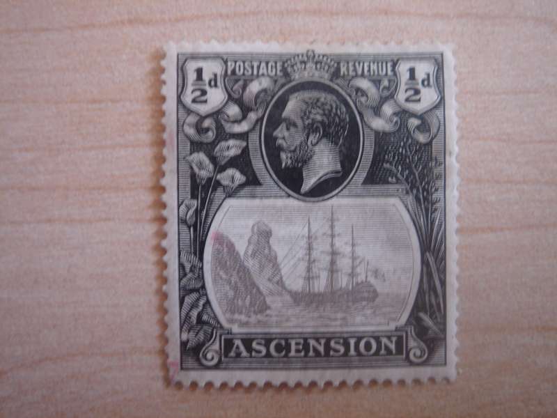 1924 Ascension Island 1/2 d SG10 mint, hinged