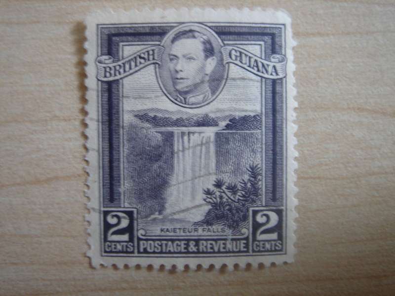 1938 British Guiana SG309 2c used, stamped