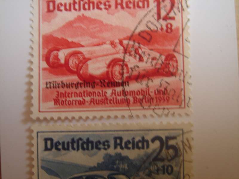 1939 Deutsches Reich MiNr 695-697 used, stamped optd 'Nuerburgring-Rennen'
