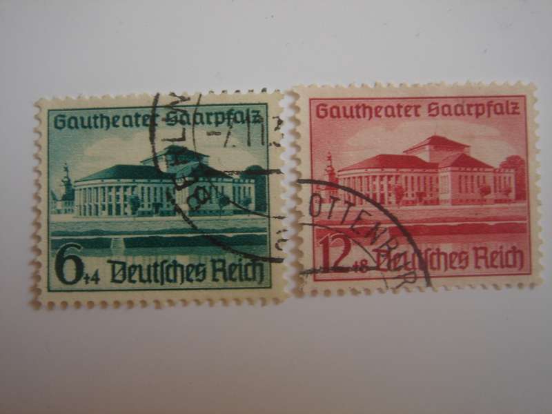 1938 Deutsches Reich MiNr 673-674 used, stamped
