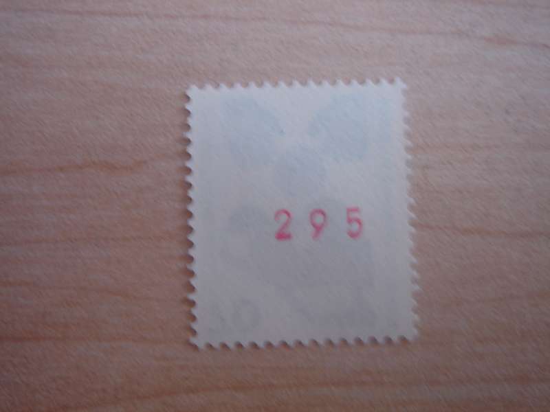1973 West Berlin MiNr 453 R b MNH with red number '295' on the back