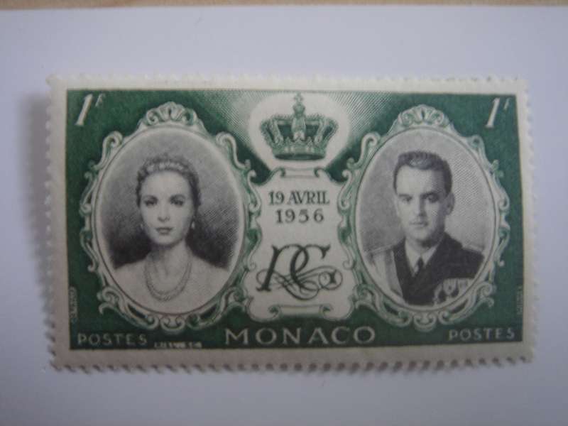 1956 Monaco - SG578 Royal Wedding - 1 f mint, hinged
