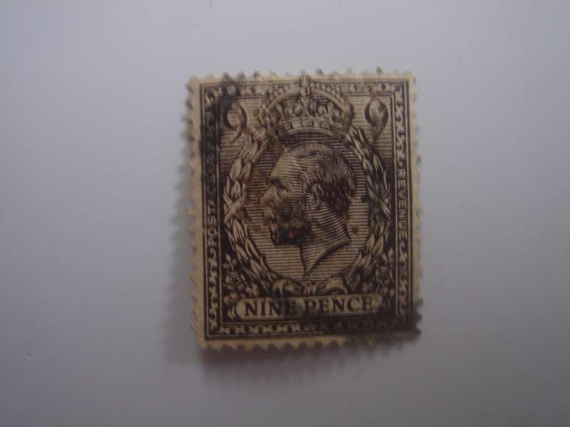 1912 England - King George V SG392 used, stamped with perfins 'W.G.&S.'