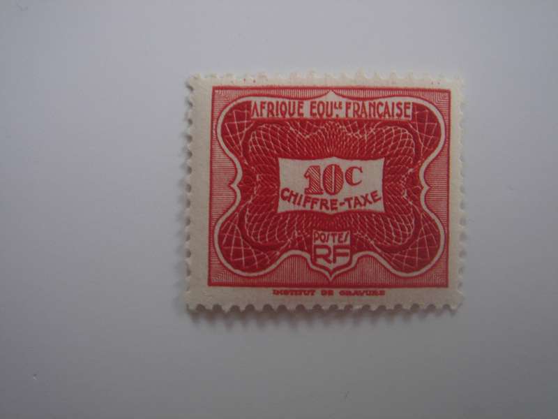1947 French Equatorial Africa - Chiffre Taxe 10 c MNH