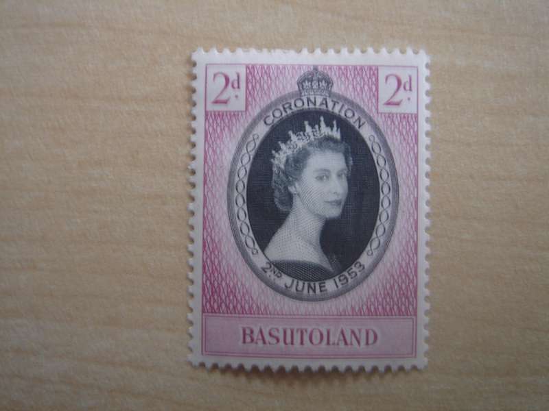 1953 Basutoland - Queen Elizabeth II - 2 d mint, hinged
