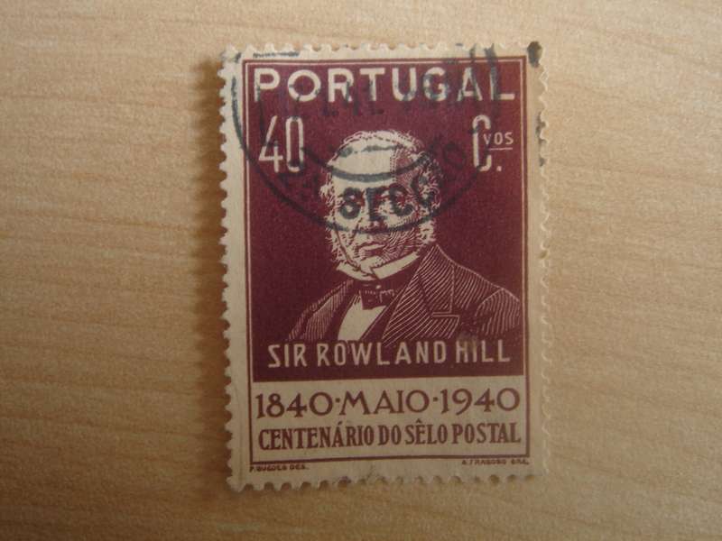 1940 Portugal - Sir Roland Hill 40 C used, stamped
