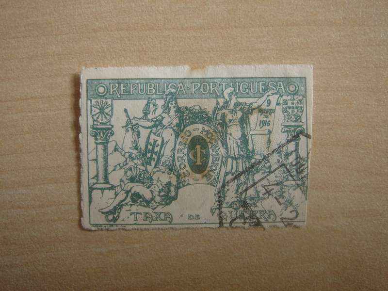 1916 Portugal - Mocambique Taxa de Guerra 1 C used, stamped