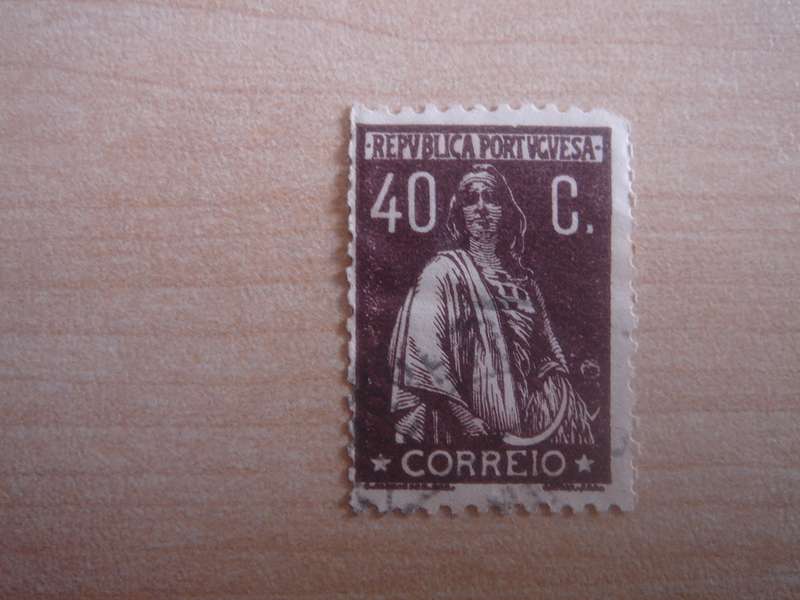 1912 Portugal - Ceres 40 C (sepia) used, stamped