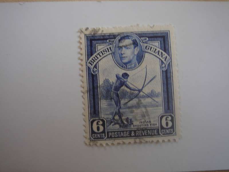 1938 British Guiana - SG311 blue used, stamped