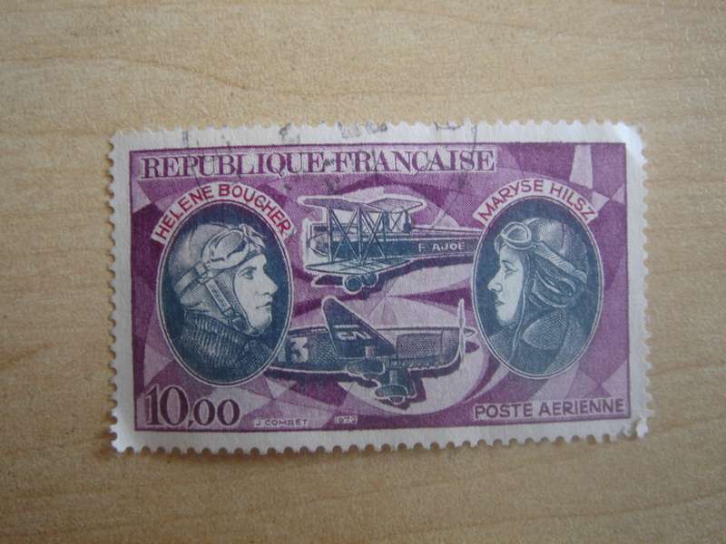 1970 France - Aviators 10.00 F used, stamped