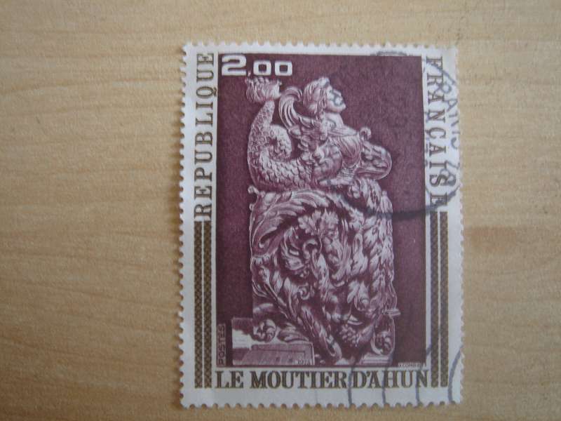 1973 France - Wood Carving Art 2.00 F used, stamped