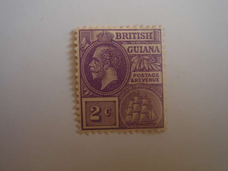 1913 British Guiana - SG274 violet mint, hinged
