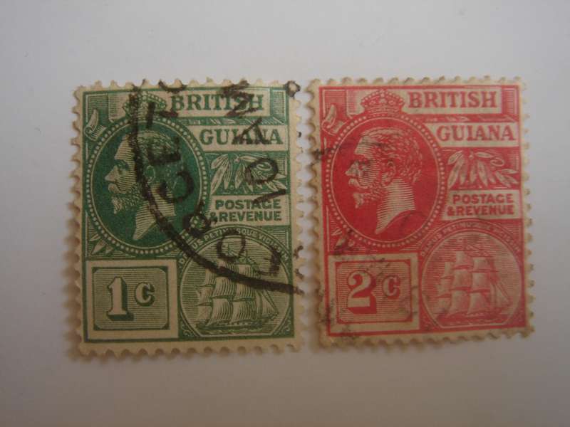 1913 British Guiana - SG272-273  used, stamped