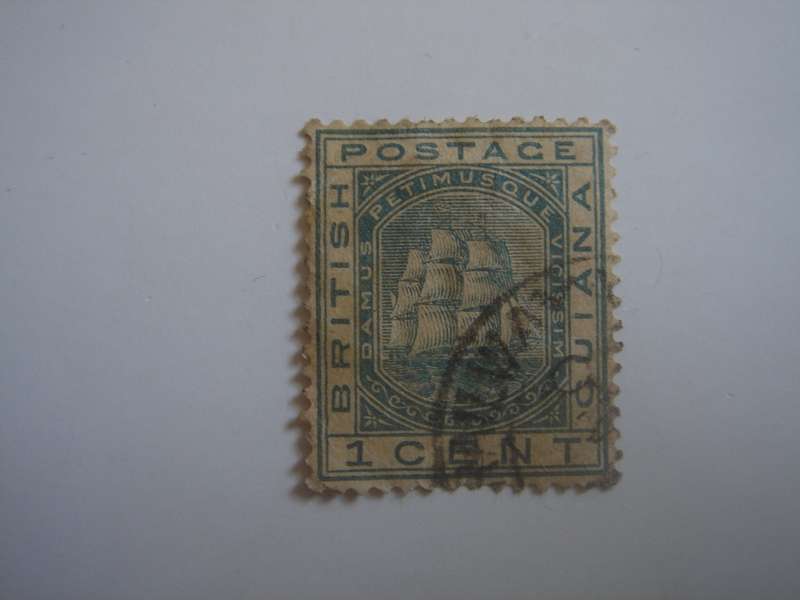 1876 British Guiana - SG126 grey used, stamped