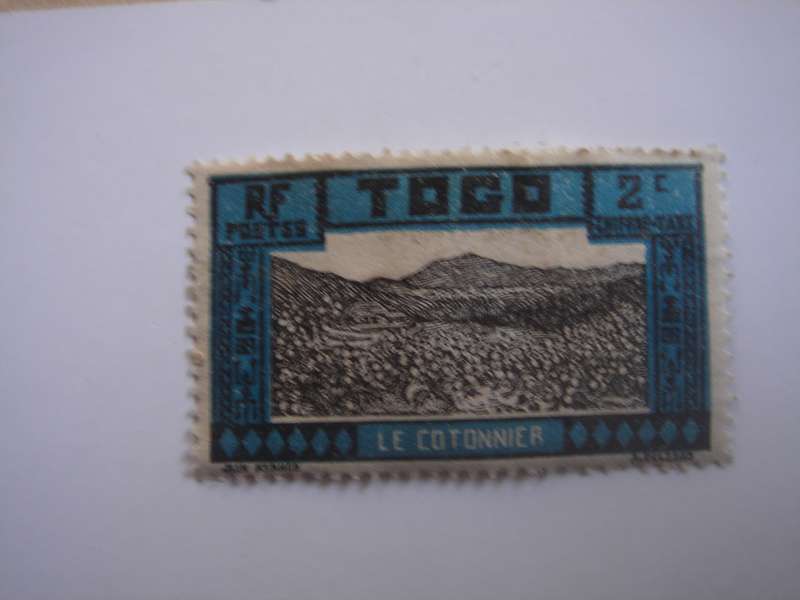 1927 Togo - Le Cotonnier 2c used, hinged