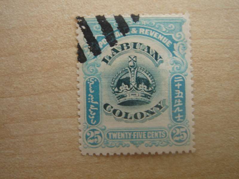 1902 Labuan - SG124 - 25c used, stamped
