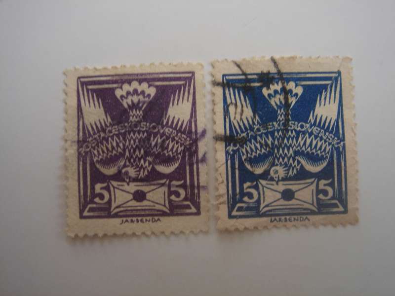1920 CZ - Official Stamps SG188-189 used, stamped