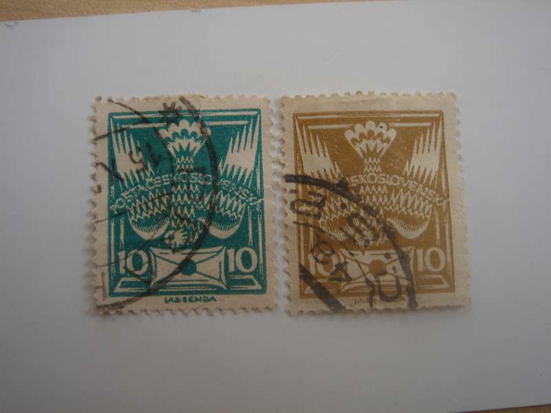 1920 CZ - Official Stamps SG190-191 used, stamped