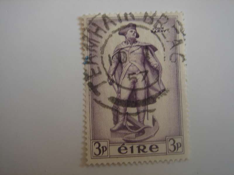 1956 Ireland - Commodore Barry SG162 - used, stamped