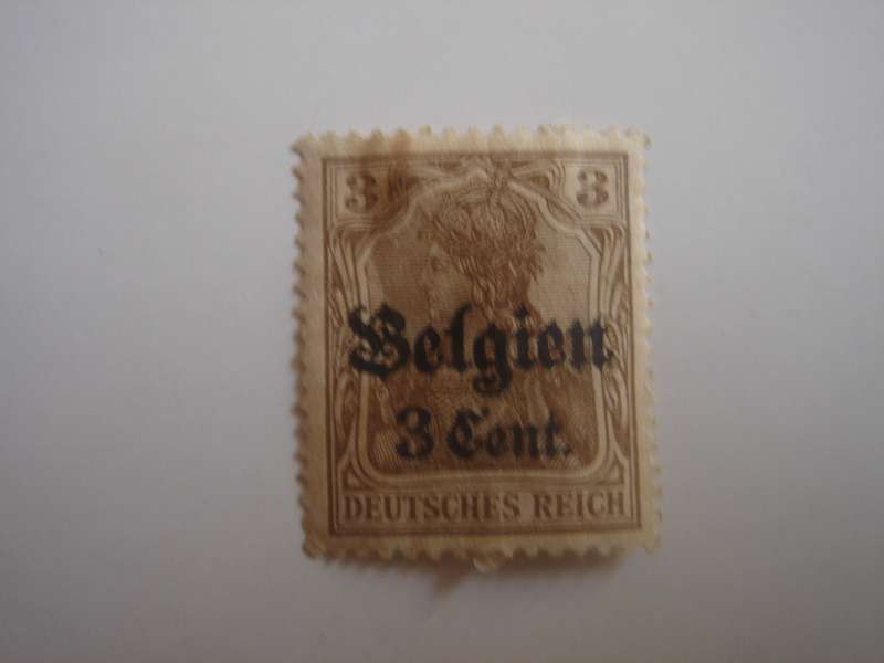 1916 Deutsches Reich - Belgien MiNr 11a used, hinged