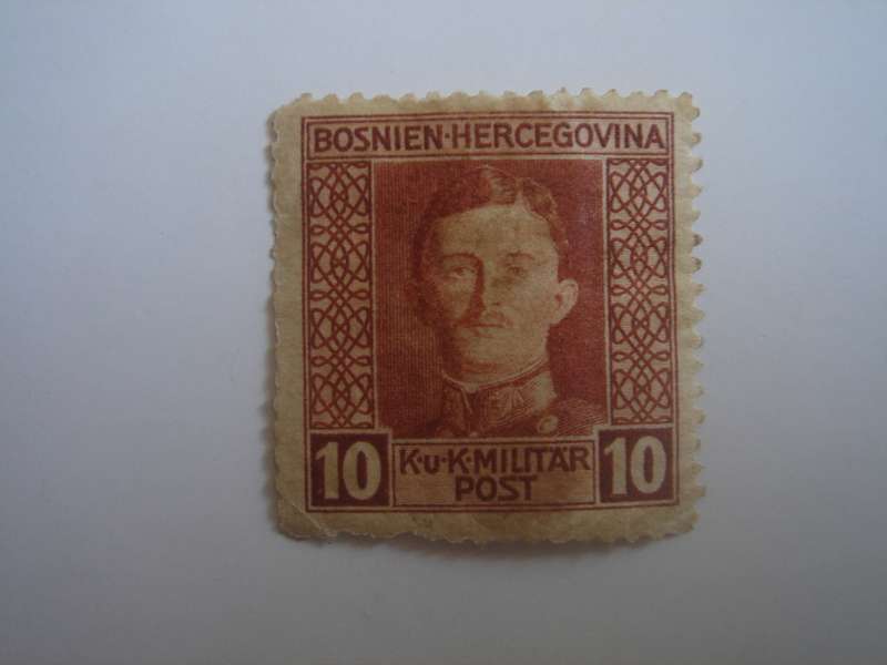 1917 Bosnia-Herzegovina SG419 Charles I used