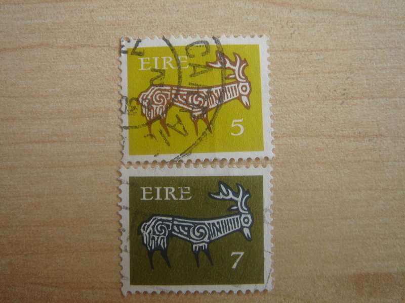 1971 Ireland - Stag SG295,347 - 5,7 - used, stamped