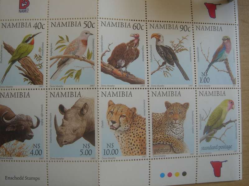 1997 Namibia - Stamp Booklet No. 6 with 18 values MNH