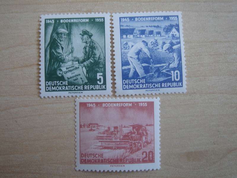 1955 DDR MiNr 481-482 Y I, 483 X I MNH