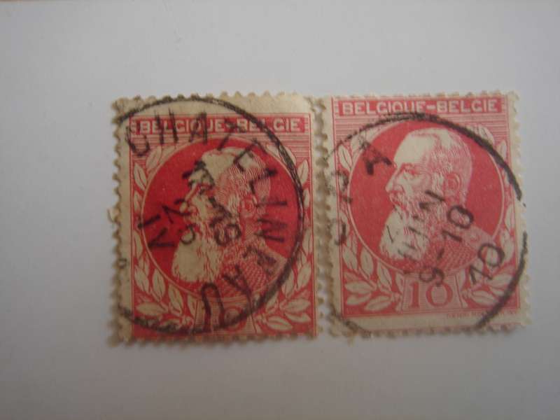 1905 Belgium - King Leopold I - 2x SG99 used, stamped