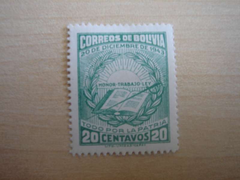 1944 Bolivia - Revolution 1943 - SG421 mint, hinged