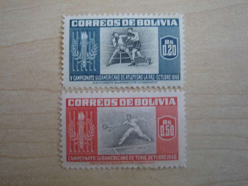 1951 Bolivia - Sports - SG531-532 mint, hinged