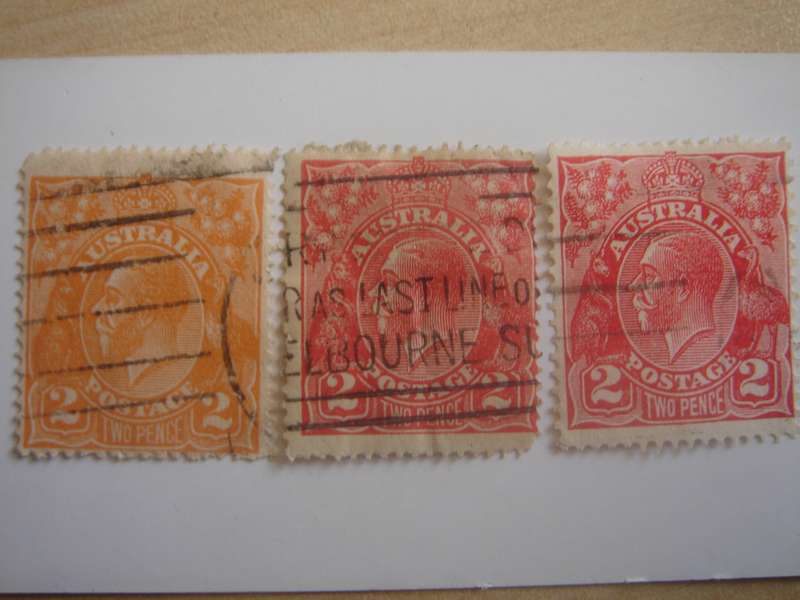 1914 Australia - King George V - SG62,127 used, stamped