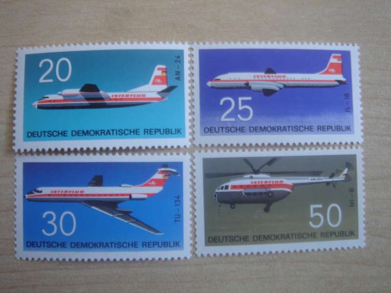 1969 DDR Aviation MiNr 1524-1527 MNH