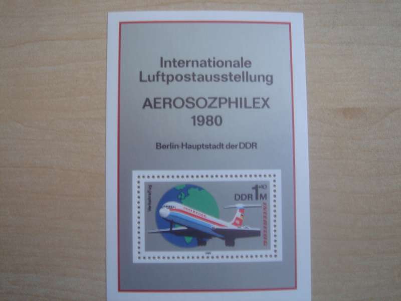 1980 DDR Aviation MiNr 2520 in Block 59 MNH