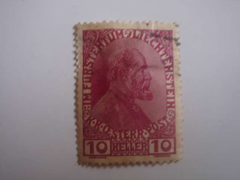 1912 Liechtenstein - Prince John II SG5 used, stamped
