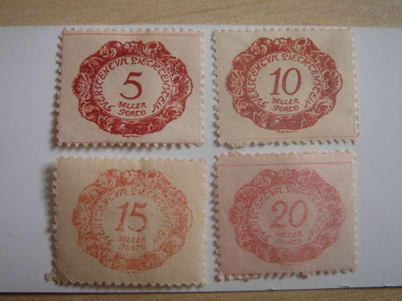 1920 Liechtenstein - Postage Due Stamps SG D43-46 mint, hinged