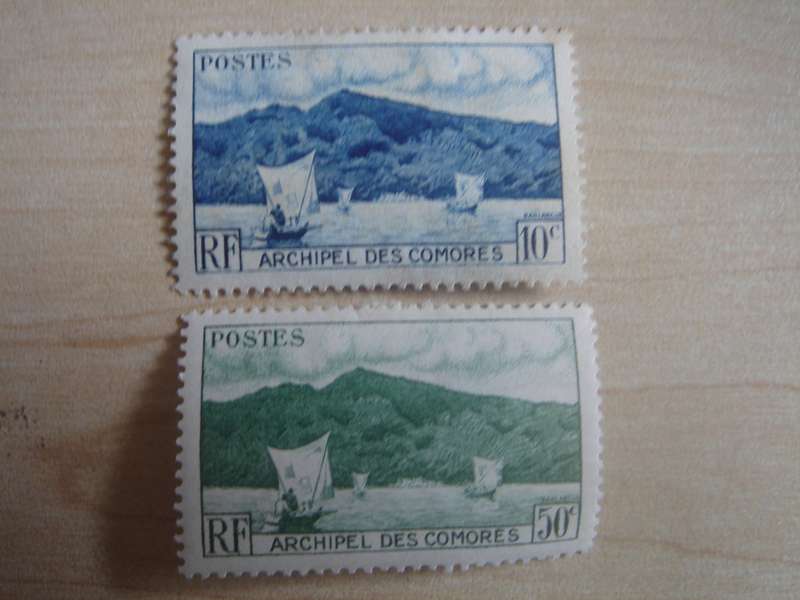 1950 Comoro Islands - Anjouan Bay SG1-2 mint, hinged