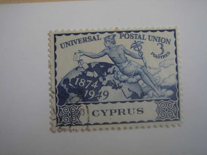 1948 Cyprus - U.P.U. Anniversary SG170 used, stamped