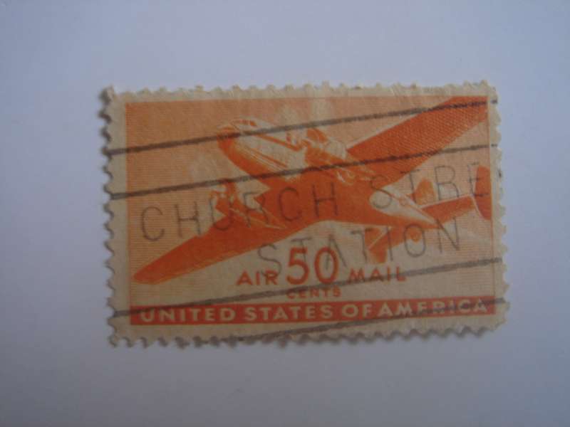 1941 USA Airmail - SG A907 used, stamped
