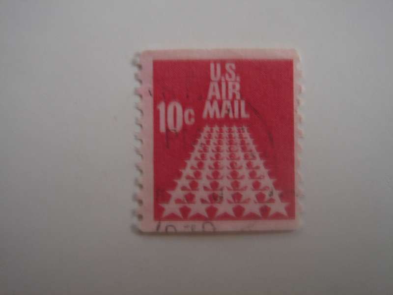 1968 USA - Airmail 'Fifty Stars SG A1318 used, stamped