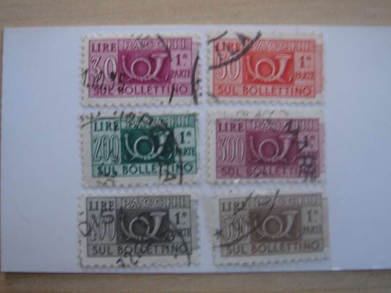 1946 Italia - Parcel Post SG P913,915,920,922-924 used, stamped