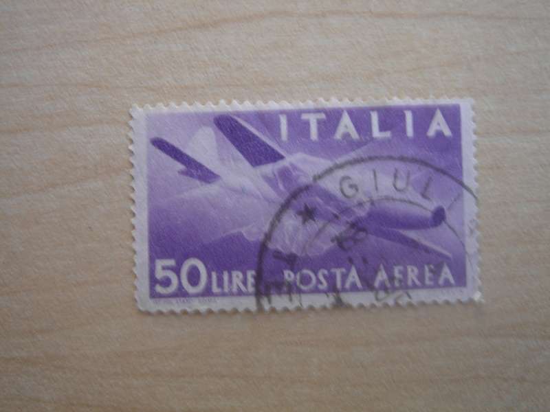 1945 Italia - Air 50 L SG953 used, stamped