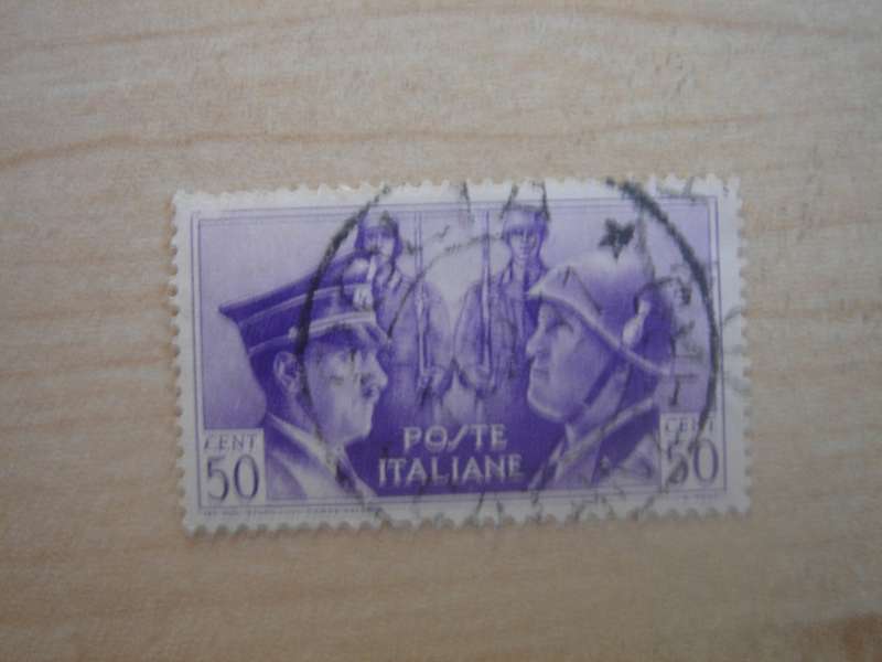 1941 Italia - Hitler & Mussolini SG556 used, stamped