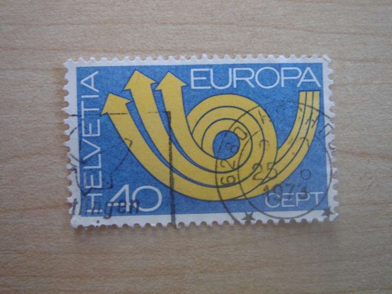 1973 HELVETIA - Europa 40 SG868 used, stamped