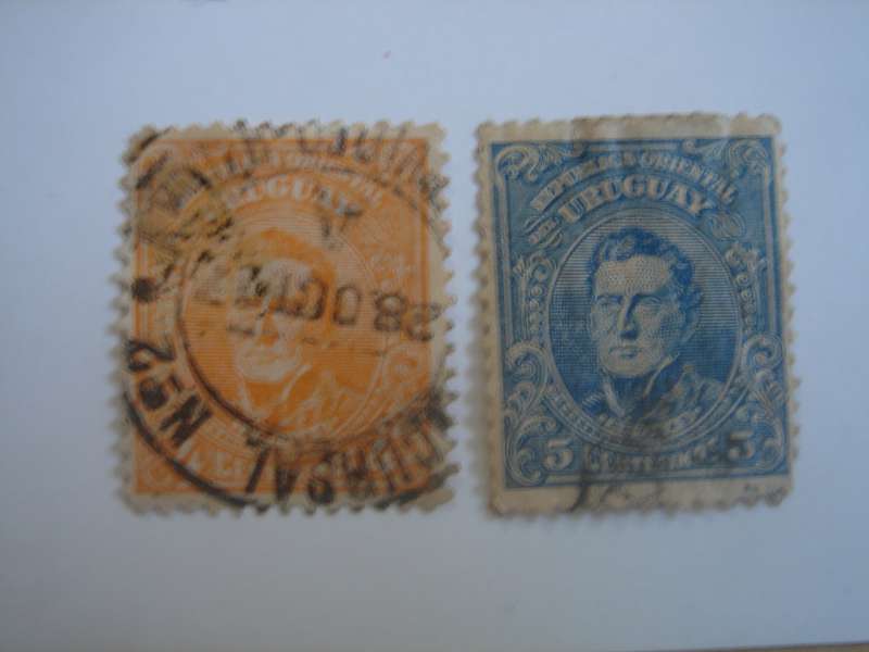 1920 Uruguay - Artigas SG300,319 used, stamped