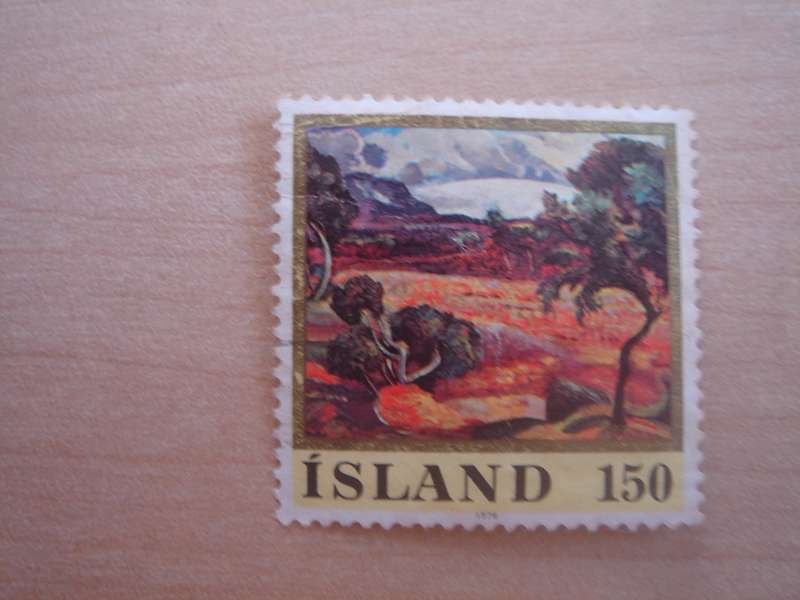 1976 Iceland - Icelandic Art SG544 used, stamped