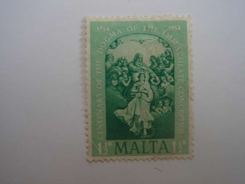 1954 Malta - Altar Piece SG263 used, stamped