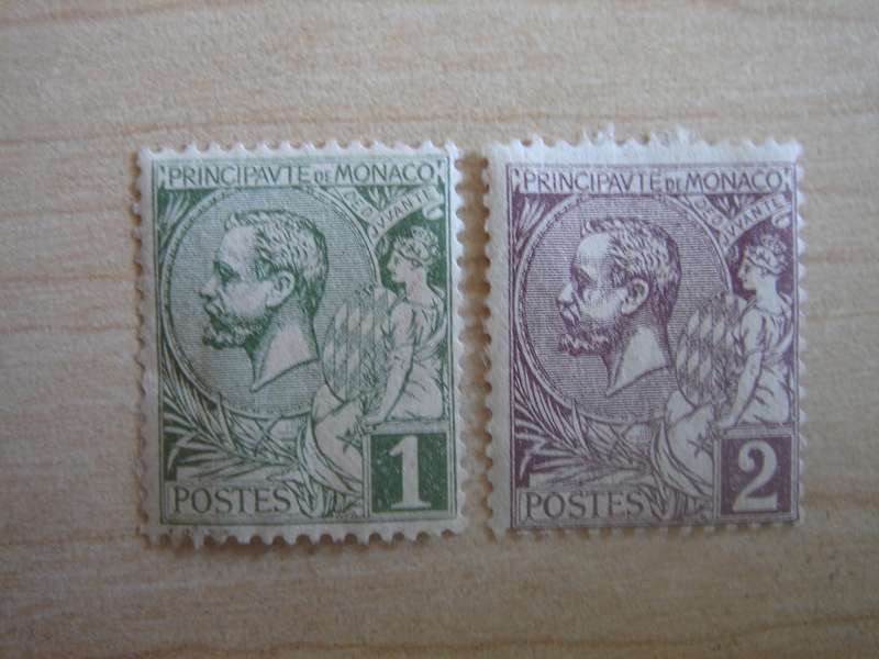 1891 Monaco - Prine Albert SG11-12 used, hinged