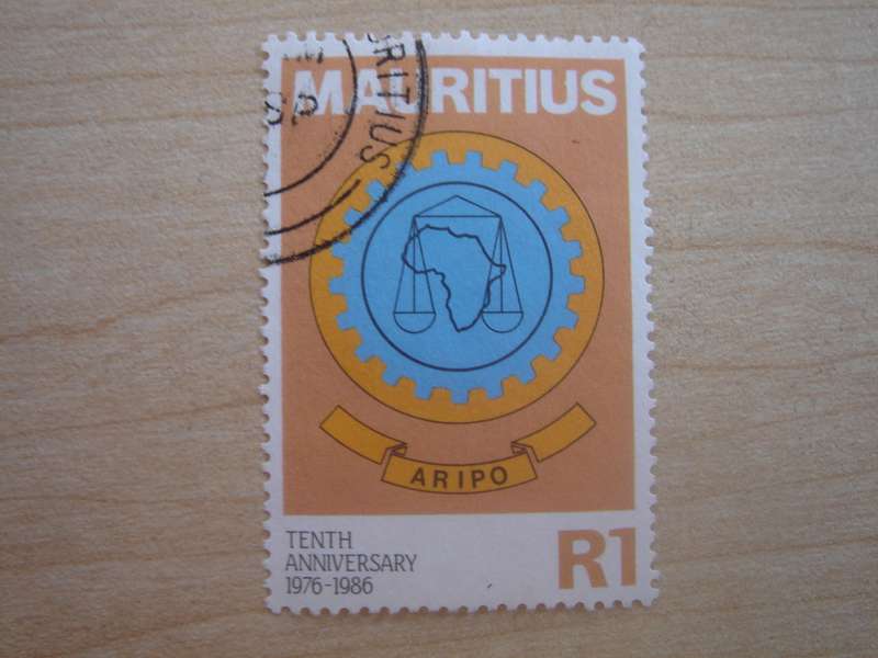 1986 Mauritius - ARIPO 10th Anniversary 1 R used, stamped