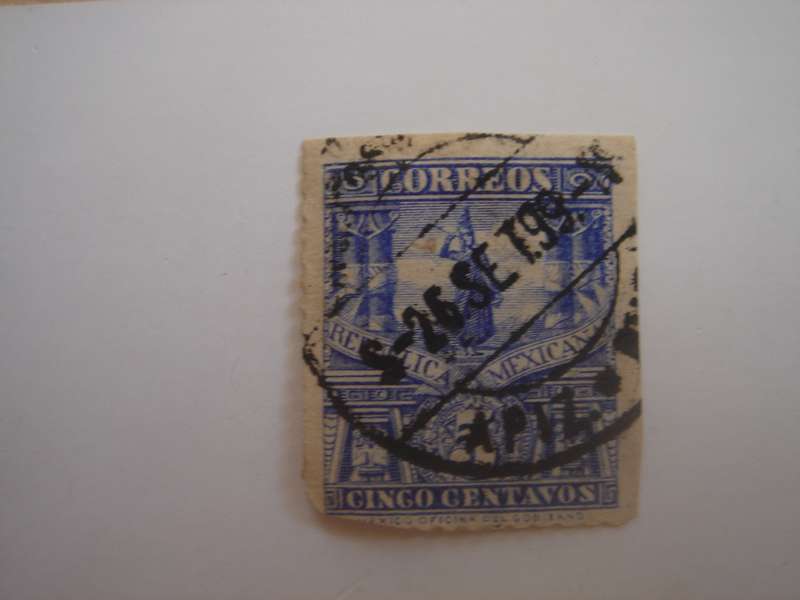 1895 Mexico - Statue of Cuauhtemoc SG257 used, stamped